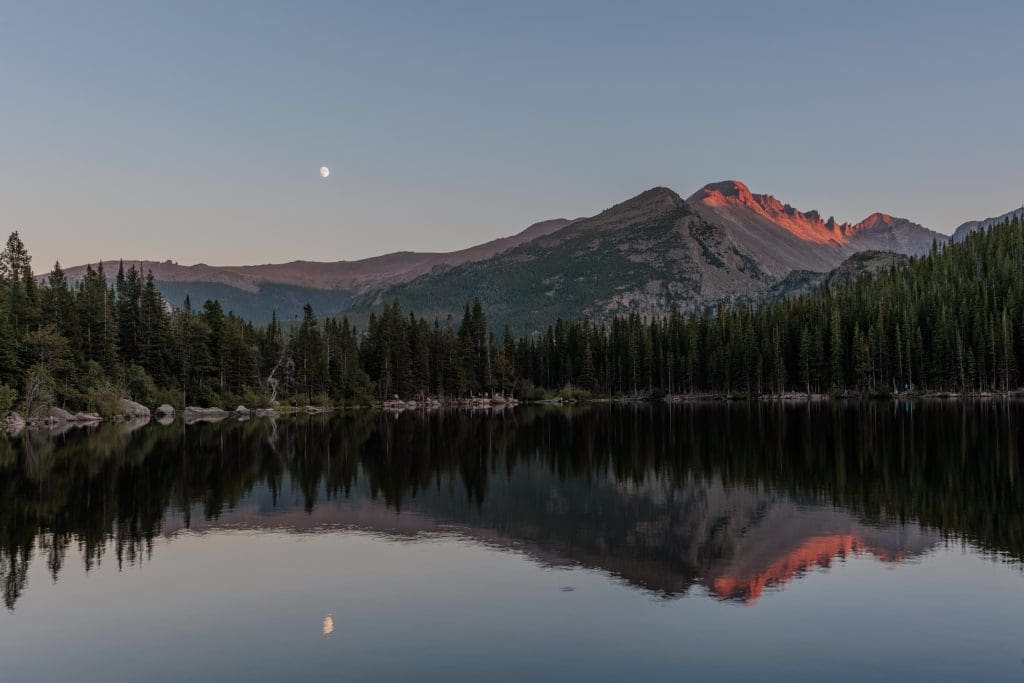A photo of a lake in the Rocky Mountains by Chase Canal